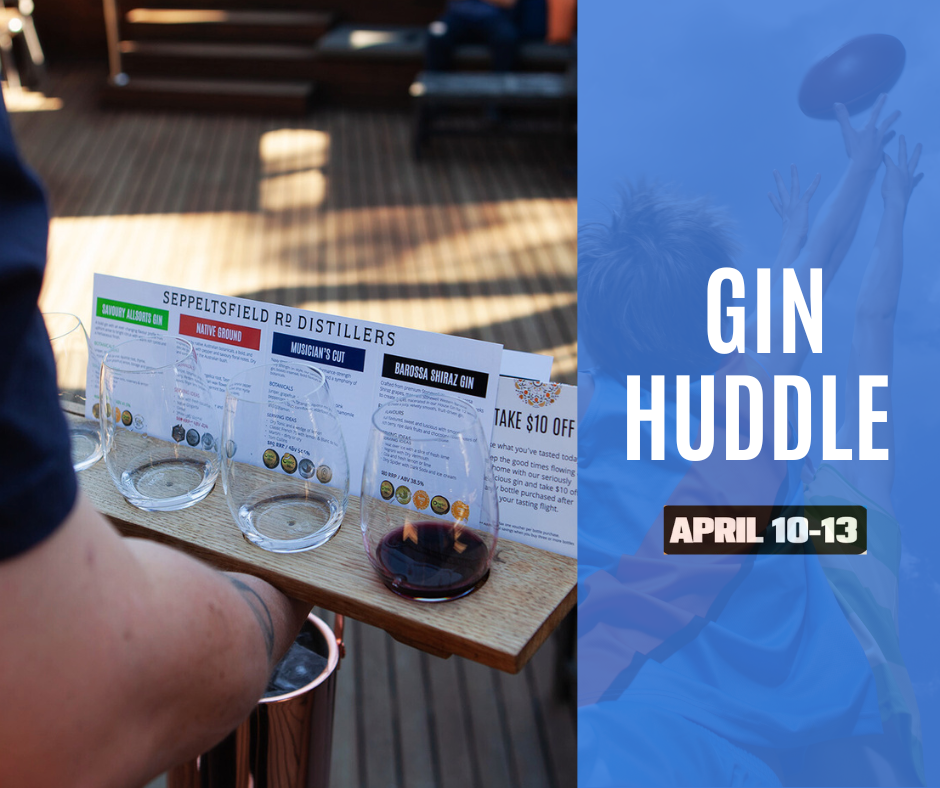 FESTIVAL OF FOOTY GIN HUDDLE