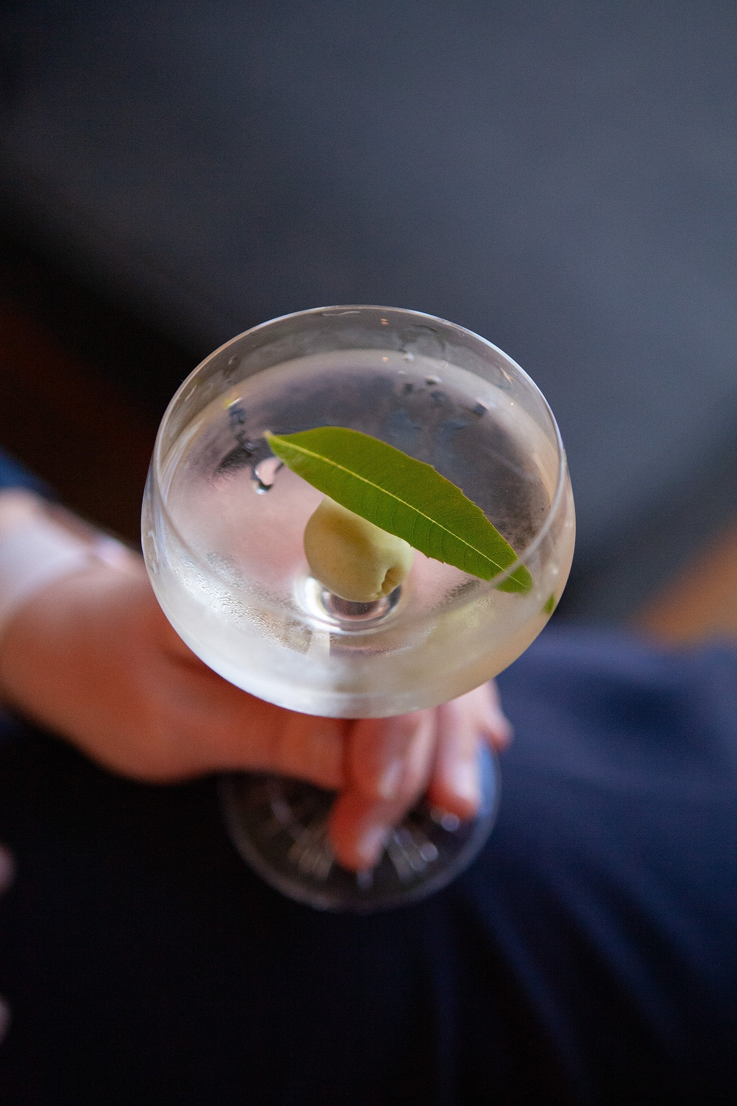 Dirty Myrtle Martini
